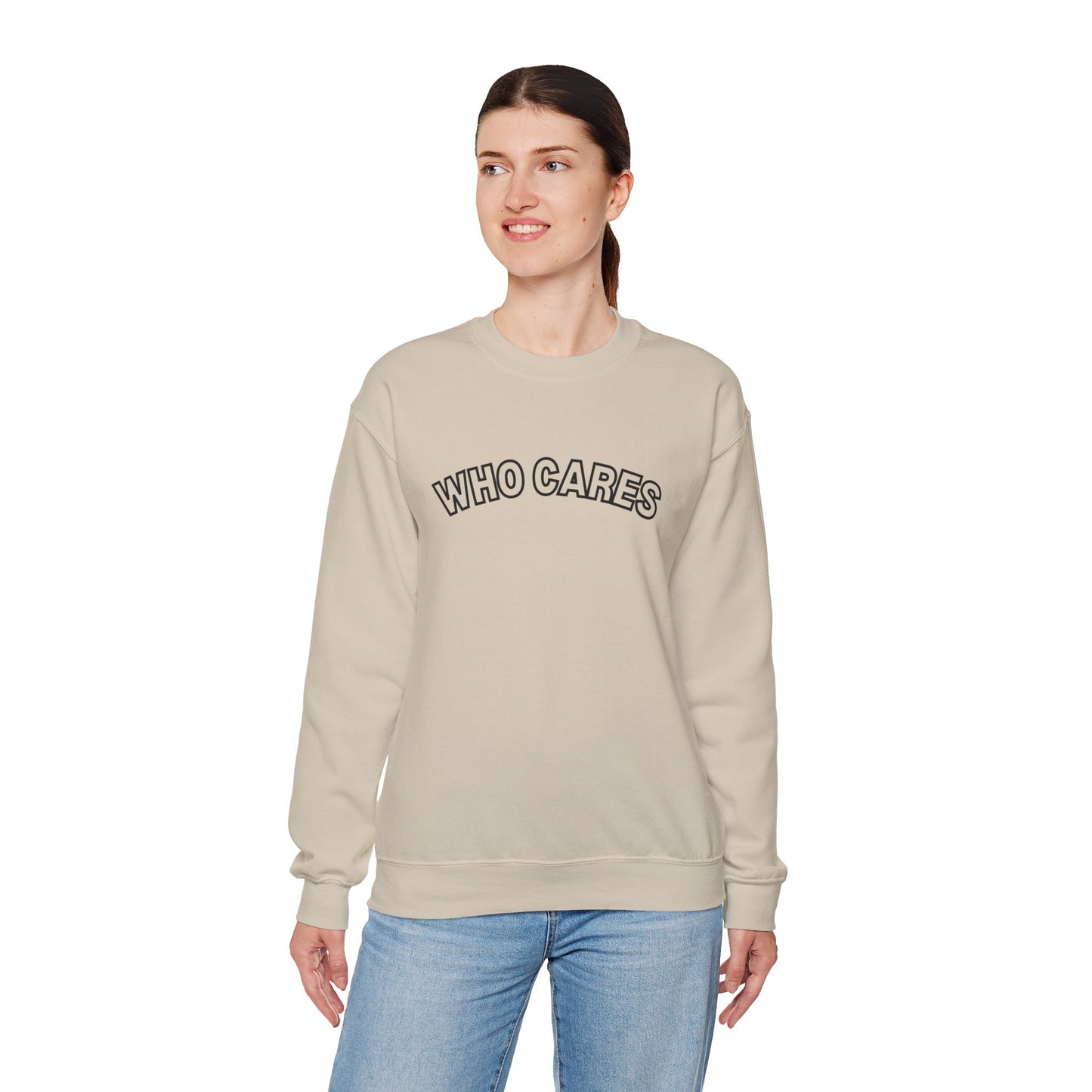 Who Cares Crewneck Sweatshirt
