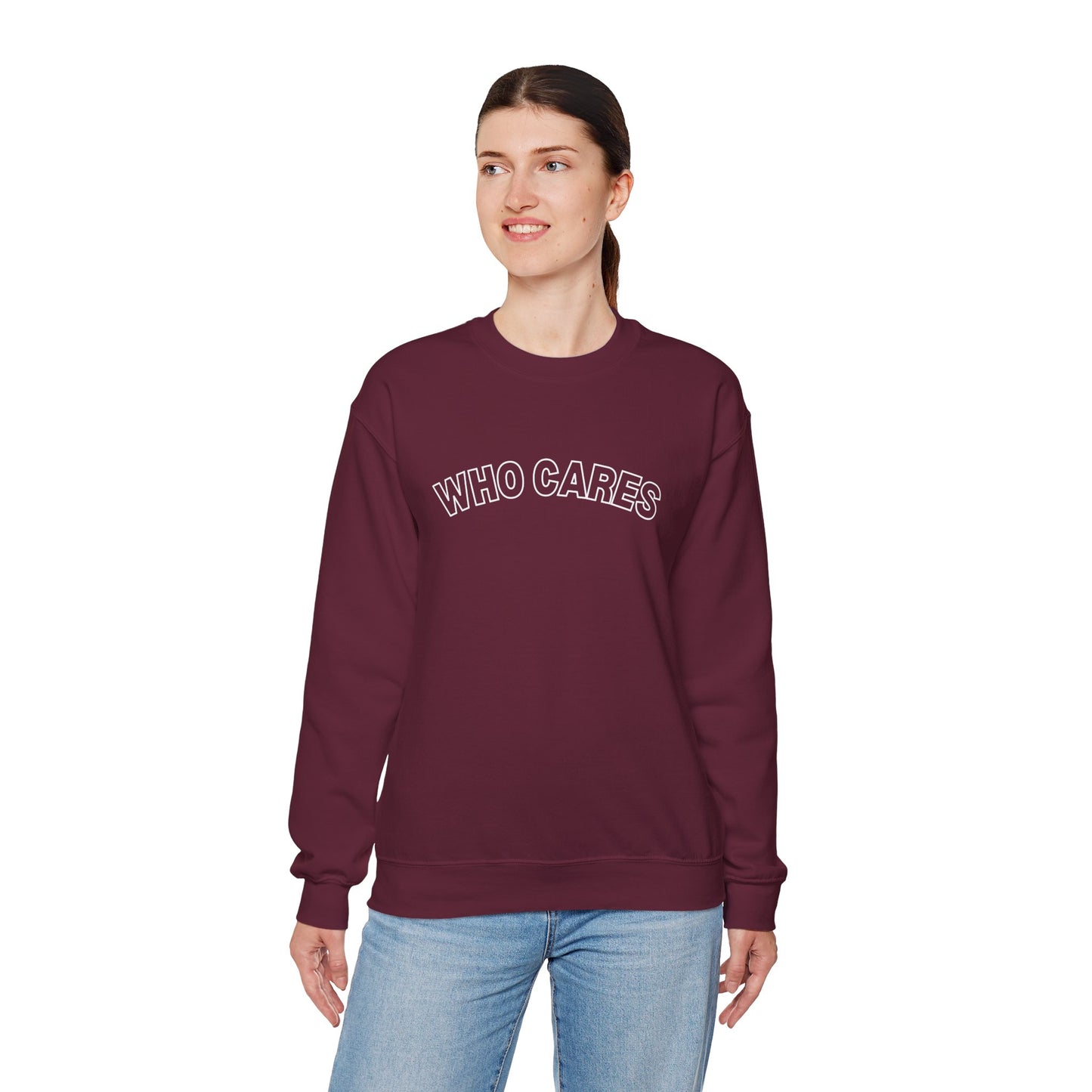 Who Cares Crewneck Sweatshirt