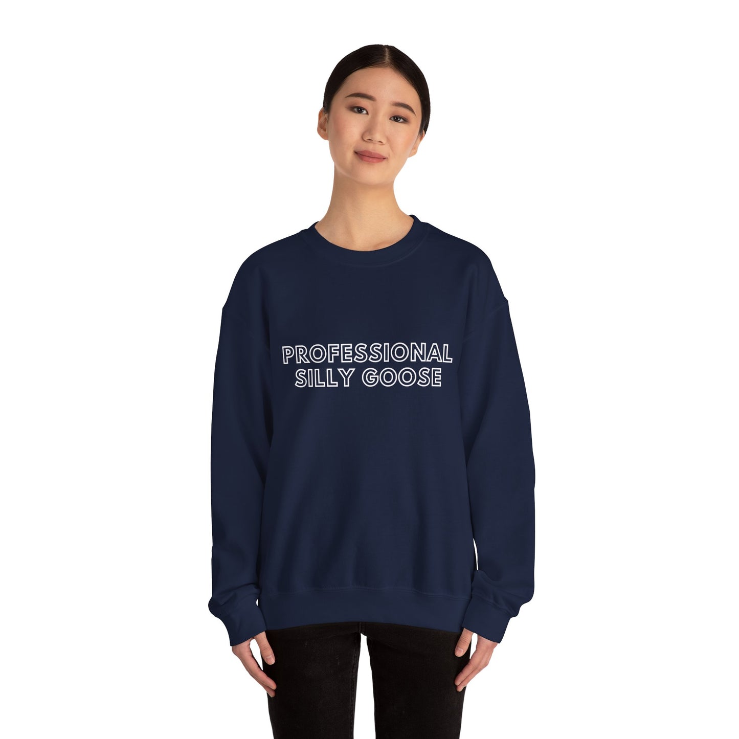 Professional Silly Goose Script Crewneck Sweatshirt