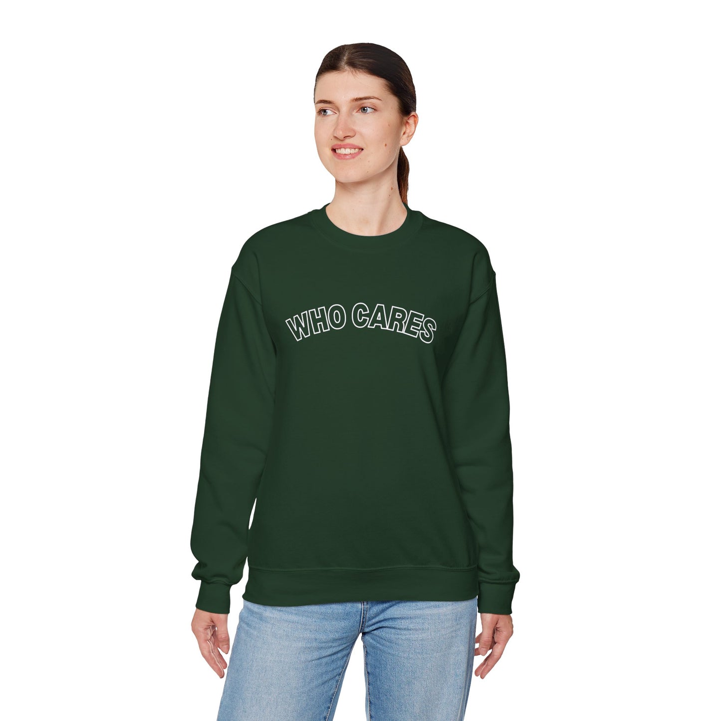 Who Cares Crewneck Sweatshirt