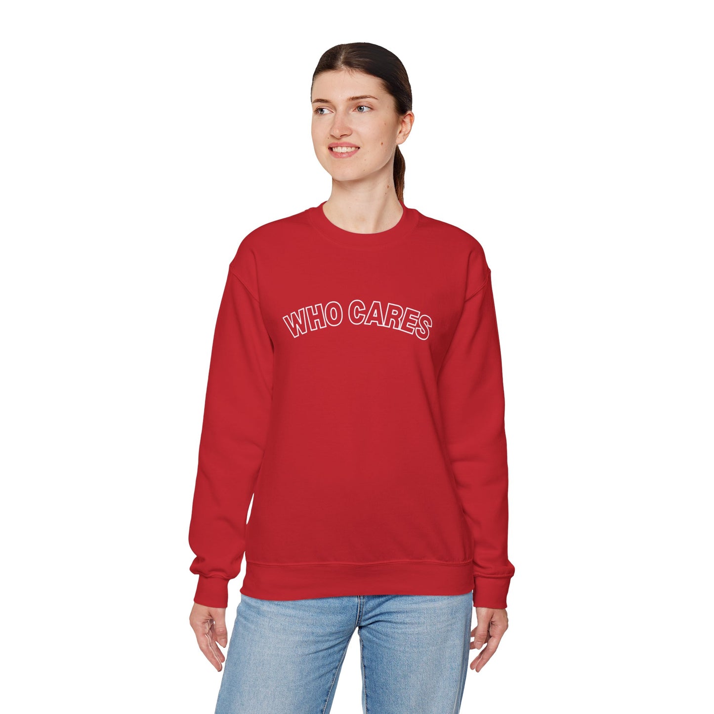 Who Cares Crewneck Sweatshirt