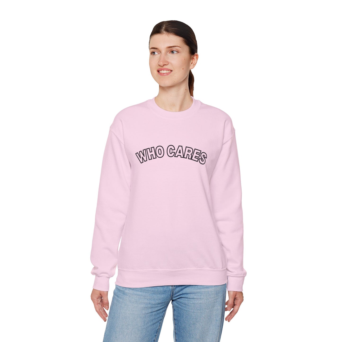 Who Cares Crewneck Sweatshirt