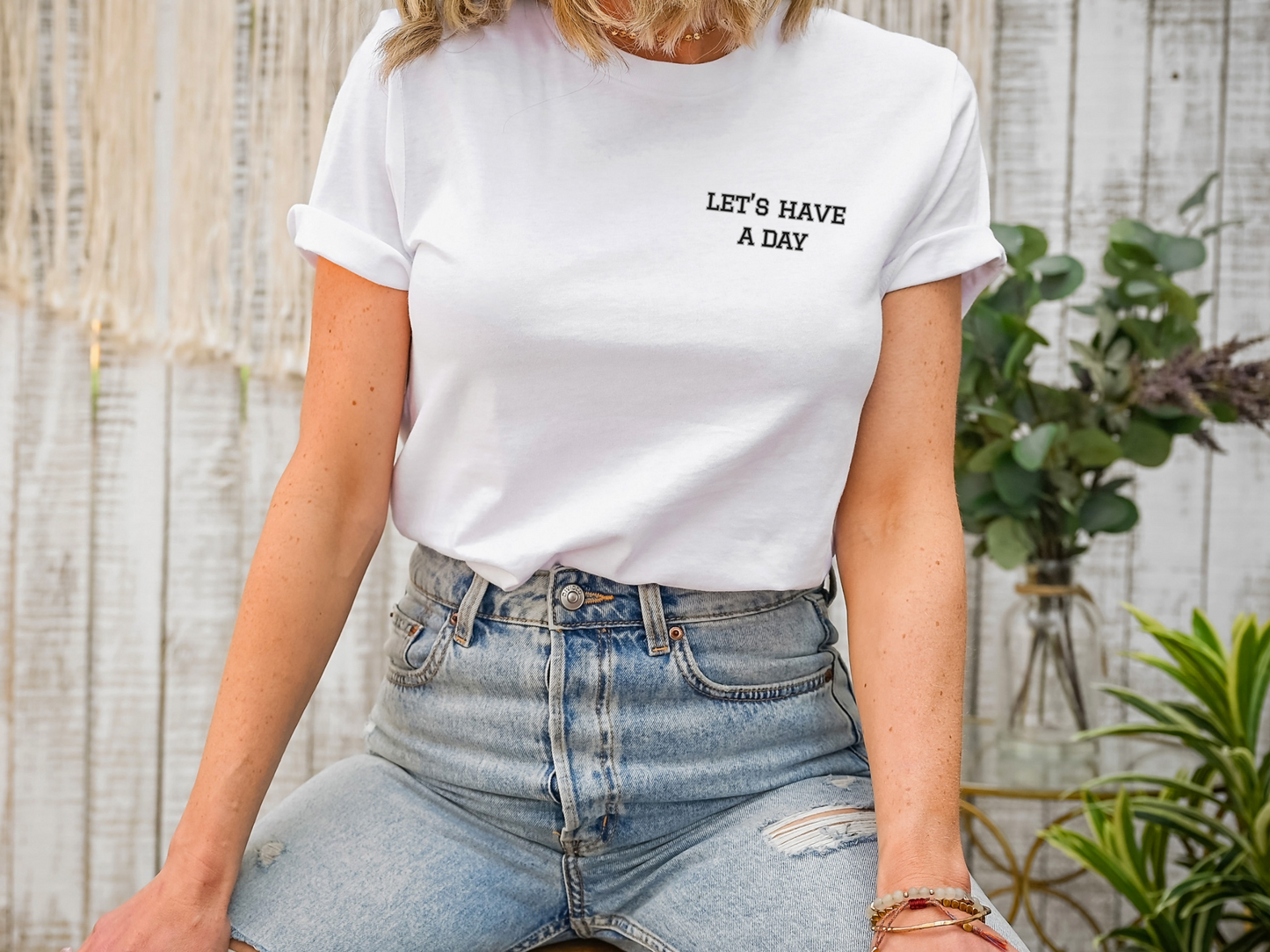 Let’s Have A Day Corner Design Tee